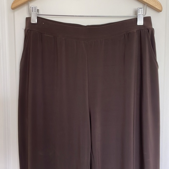 Clara Sunwoo Women’s Pull-On Pants Brown L - Picture 2 of 7